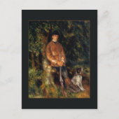 Alfred Berard en zijn hond van Renoir Briefkaart (Voorkant)