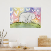 Alfred Bunny met Love Poster (Keuken)