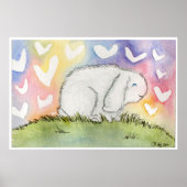 Alfred Bunny met Love Poster (Voorkant)