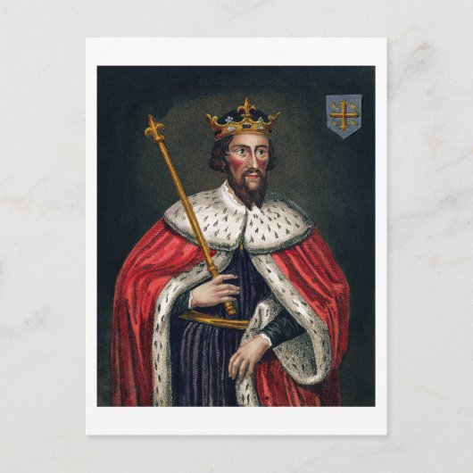 Alfred de Grote (849-99), na een schilderij in de Briefkaart (Voorkant)