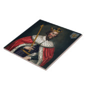 Alfred de Grote (849-99), na een schilderij in de Tegeltje (Zijkant)