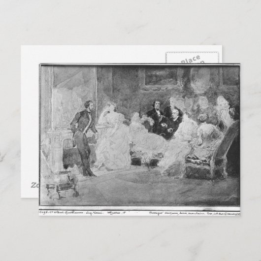 Alfred de Musset Eugene Delacroix Briefkaart (Voorkant / Achterkant)