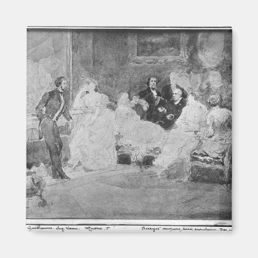 Alfred de Musset Eugene Delacroix Magneet (Voorkant)
