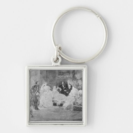 Alfred de Musset Eugene Delacroix Sleutelhanger (Voorkant)