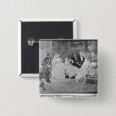 Alfred de Musset Eugene Delacroix Vierkante Button 5,1 Cm (Voorkant /achterkant)