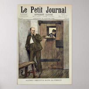 Alfred Dreyfus in de gevangenis Poster