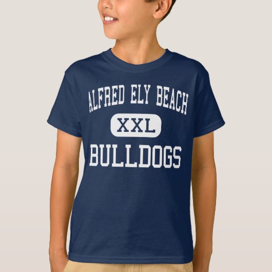 Alfred Ely Beach - Bulldogs - High-Savannah T-shirt (Voorkant)