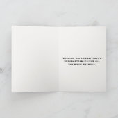 Alfred Gobblecock’s Psycho Funny Thanksgiving Feestdagen Kaart (Binnen)