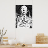 Alfred Hitchcock Cadeaus Poster (Keuken)