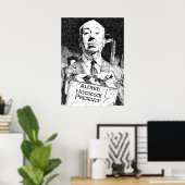 Alfred Hitchcock Cadeaus Poster (Thuiskantoor)