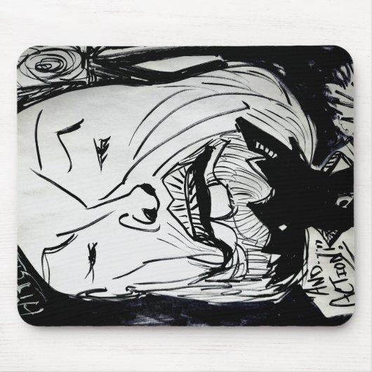 Alfred Hitchcock Mousepad by J. Gatsby Original  Muismat (Voorkant)