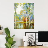 Alfred Hutty Magnolia Gardens  schilderen Poster (Thuiskantoor)