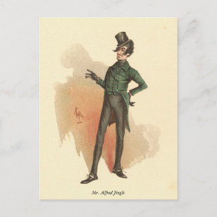 Alfred Jingle van The Pickwick Papers Briefkaart