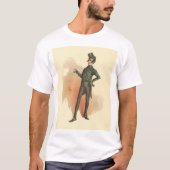 Alfred Jingle van The Pickwick Papers T-shirt (Voorkant)
