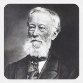 Alfred Krupp Vierkante Sticker (Voorkant)