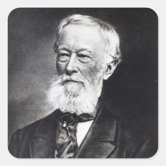 Alfred Krupp Vierkante Sticker (Voorkant)