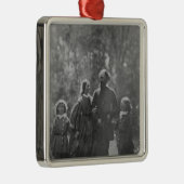 Alfred, Lord Tennyson Metalen Ornament (Rechts)