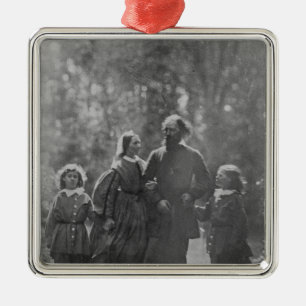 Alfred, Lord Tennyson Metalen Ornament