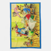 Alfred Mainzer cats Dinner Disaster print Theedoek (Verticaal)