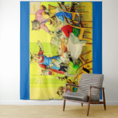 Alfred Mainzer cats Dinner Disaster print Wandkleed (In situ)