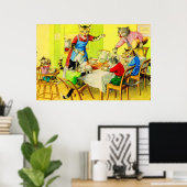 Alfred Mainzer katten Dinner Disaster Poster (Thuiskantoor)