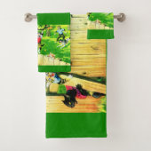 Alfred Mainzer klimt een appelboom Bad Handdoek (Insitu)