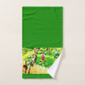 Alfred Mainzer klimt een appelboom Bad Handdoek (Handdoek)