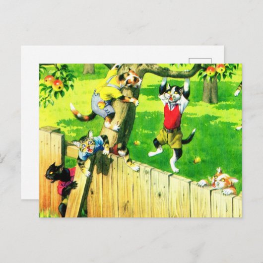 Alfred Mainzer klimt een appelboom Briefkaart (Voorkant / Achterkant)