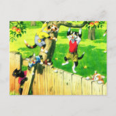 Alfred Mainzer klimt een appelboom Briefkaart (Voorkant)