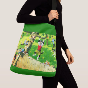 Alfred Mainzer klimt een appelboom Crossbody Tas