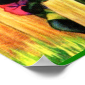 Alfred Mainzer klimt een appelboom Poster (Hoek)