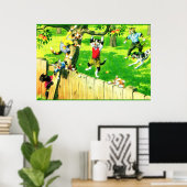 Alfred Mainzer klimt een appelboom Poster (Thuiskantoor)