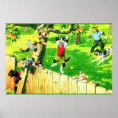 Alfred Mainzer klimt een appelboom Poster (Voorkant)