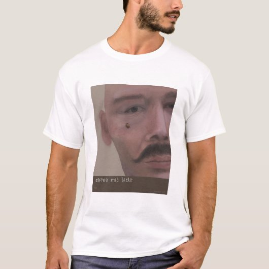 Alfred mid bitle ('Alfred met een kever') T-shirt (Voorkant)