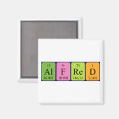 Alfred periodieke table name magnet (Voorkant / Achterkant)