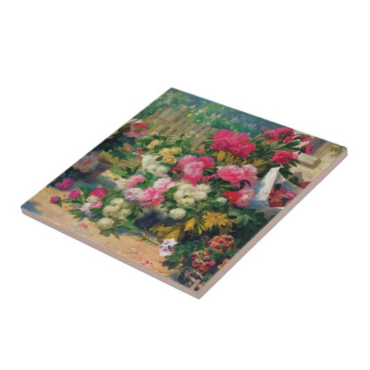 Alfred Petit Bloemmanden en Bloempotten in... Tegeltje (Zijkant)