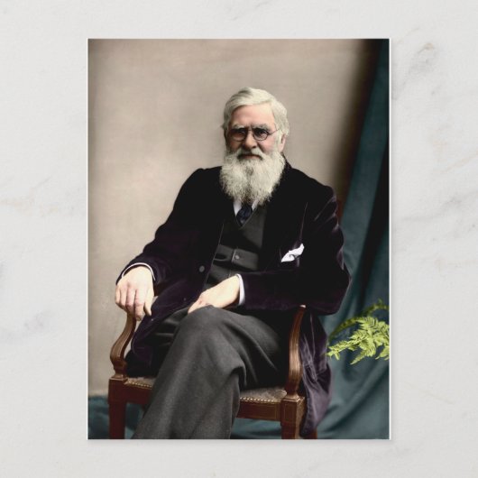 Alfred Russel Wallace c1895 Briefkaart (Voorkant)