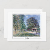 Alfred Sisley #152 - Fijne Kunst Briefkaart (Voorkant / Achterkant)