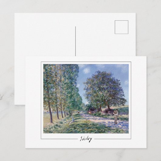 Alfred Sisley #152 - Fijne Kunst Briefkaart (Voorkant / Achterkant)