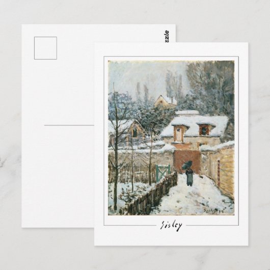 Alfred Sisley #1 - Fine Art Briefkaart (Voorkant / Achterkant)