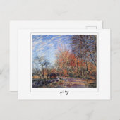 Alfred Sisley #372 - Kunstmatig Briefkaart (Voorkant / Achterkant)