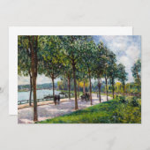 Alfred Sisley - Allee of Chestnut Trees Bedankkaart (Voorkant / Achterkant)