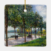 Alfred Sisley - Allee of Chestnut Trees Keramisch Ornament (Achterkant)
