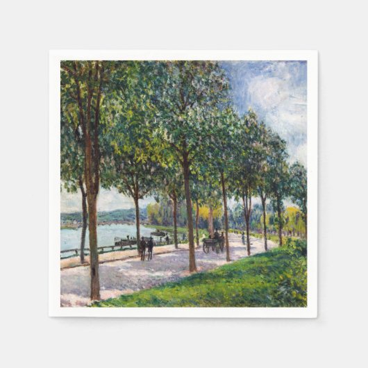 Alfred Sisley - Allee of Chestnut Trees Servet (Voorkant)