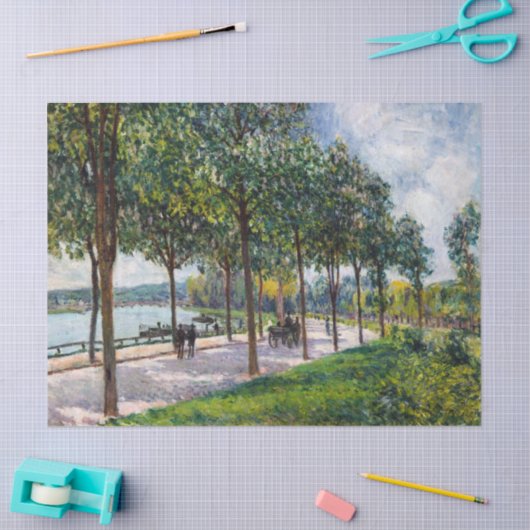 Alfred Sisley - Allee of Chestnut Trees Tissuepapier (Craft)