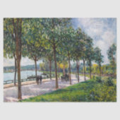 Alfred Sisley - Allee of Chestnut Trees Tissuepapier (Voorkant)
