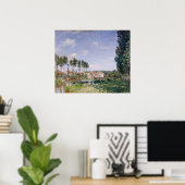 Alfred Sisley | Banken van de Loing te Moret Poster (Thuiskantoor)