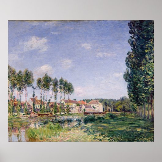 Alfred Sisley | Banken van de Loing te Moret Poster (Voorkant)