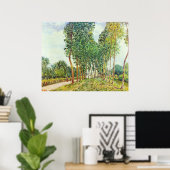 Alfred Sisley - Banks of the Loing in Moret Poster (Thuiskantoor)