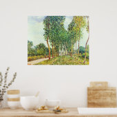 Alfred Sisley - Banks of the Loing in Moret Poster (Keuken)